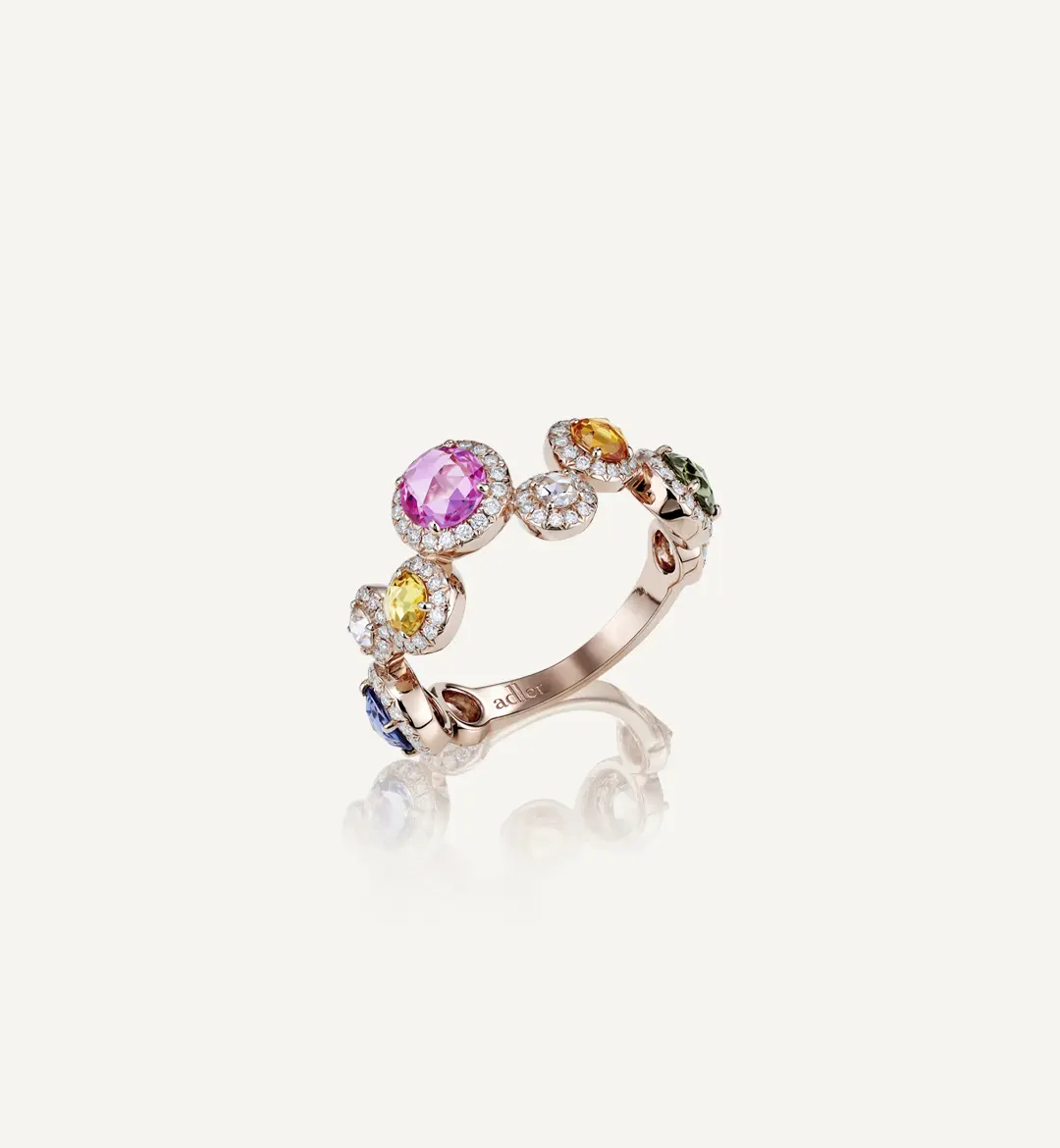 Sundersand Pink Gold Ring by Adler Joailliers