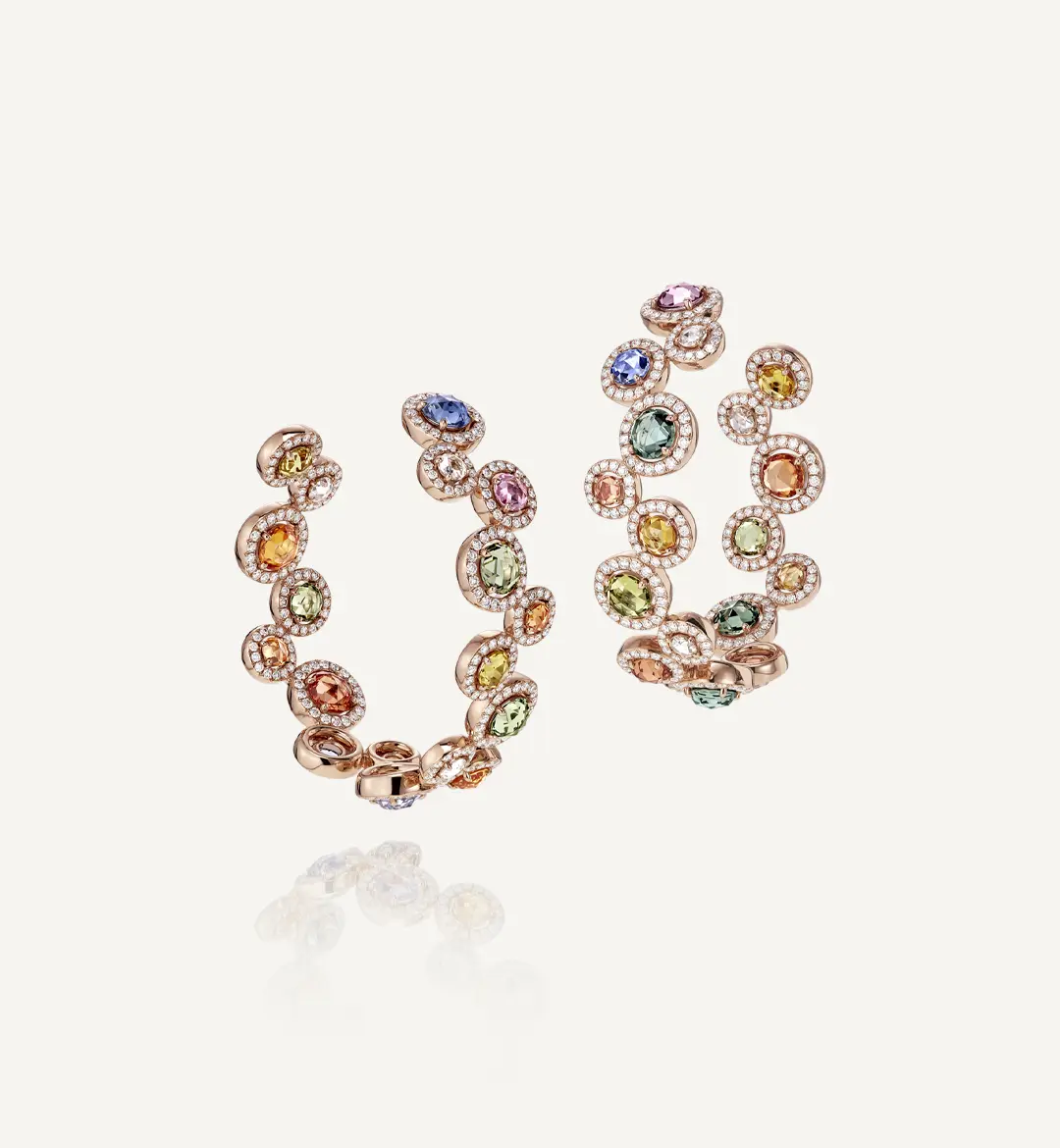Sundersand Pink Gold Earrings by Adler Joailliers