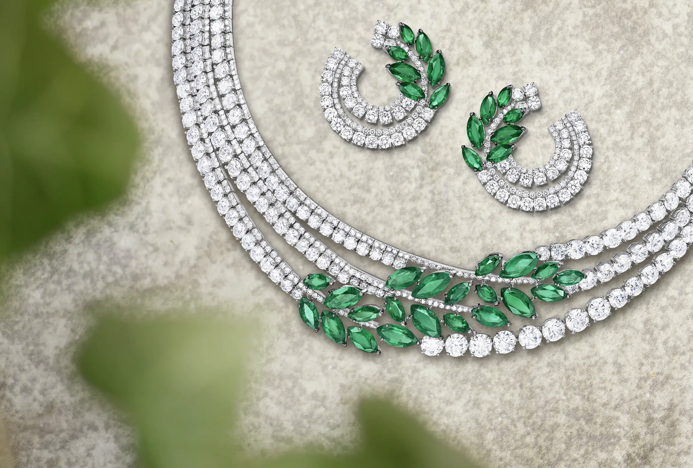 Laurea high jewellery set by Adler Joailliers