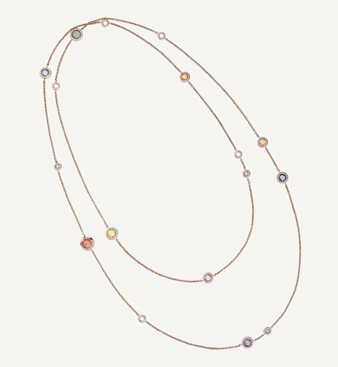 Sundersand Pink Gold Necklace by Adler Joailliers