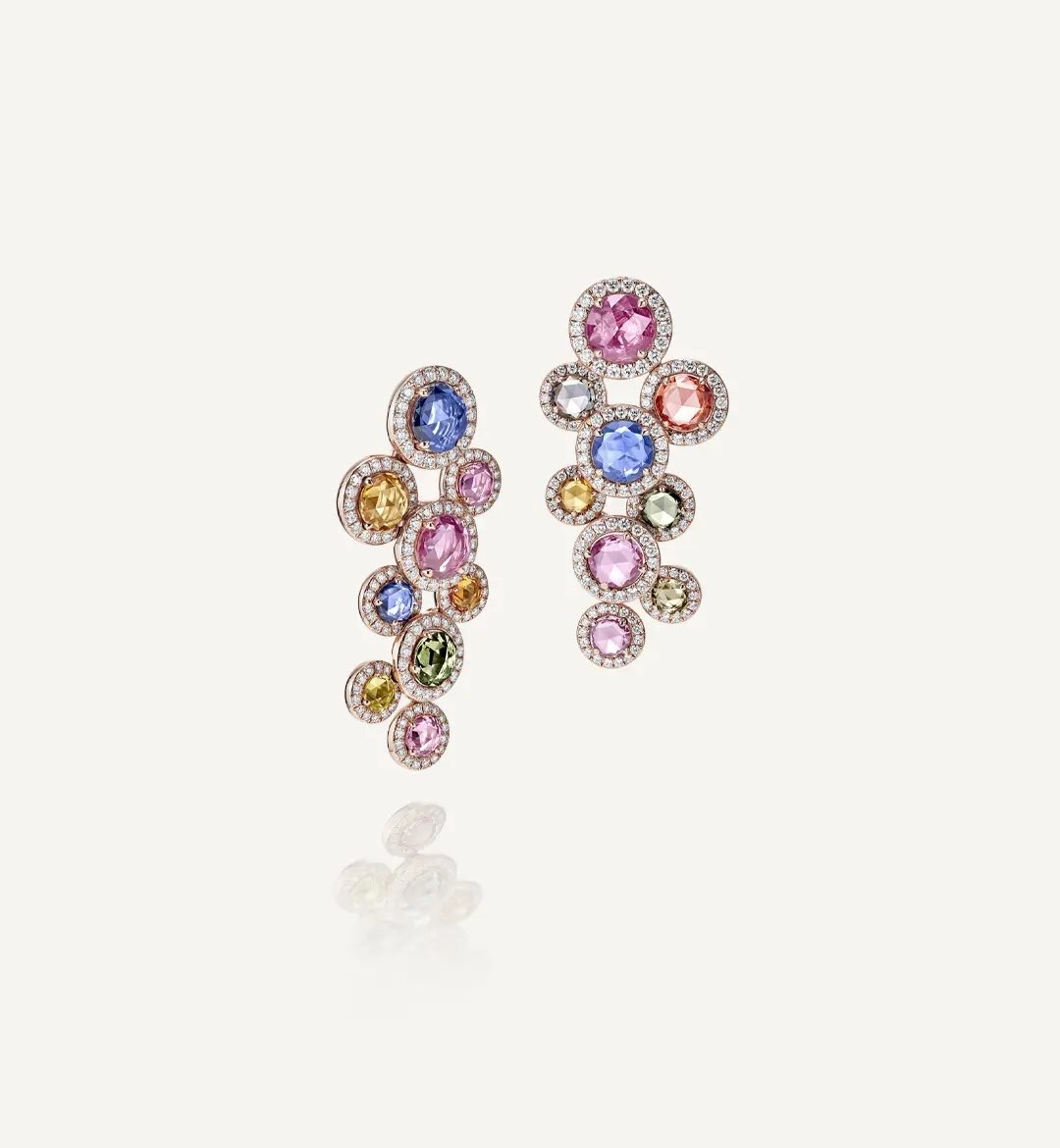 Sundersand Pink Gold Earrings by Adler Joailliers